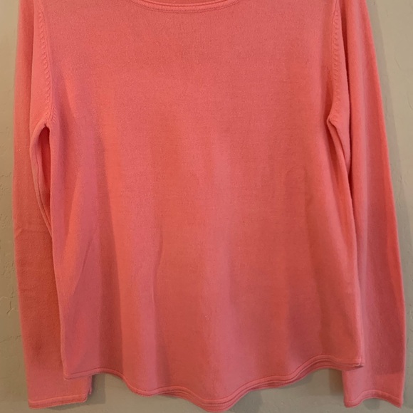 Marled Coral or Peach Long Sleeve Top Long Sleeves - Picture 2 of 7